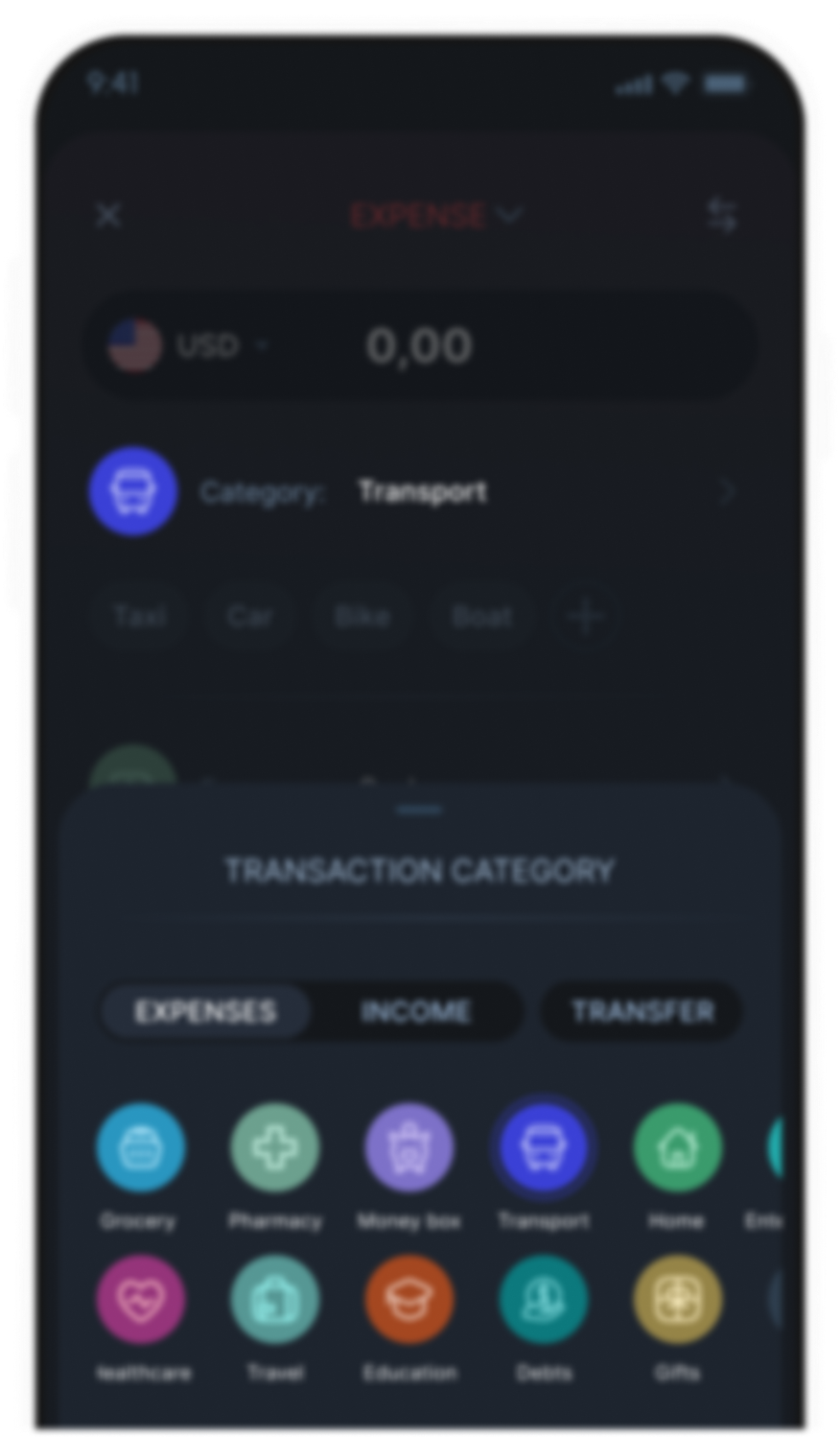 Settlify transactions screen